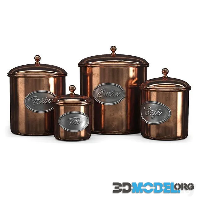 Aged copper cans