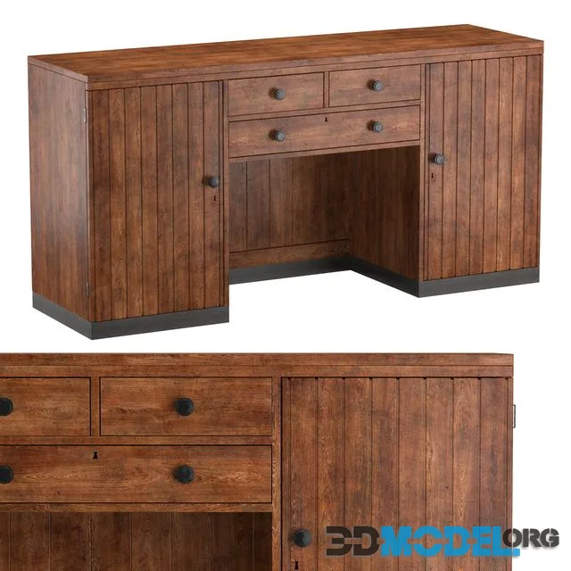 BRITISH COLONIAL ART DECO SIDEBOARD