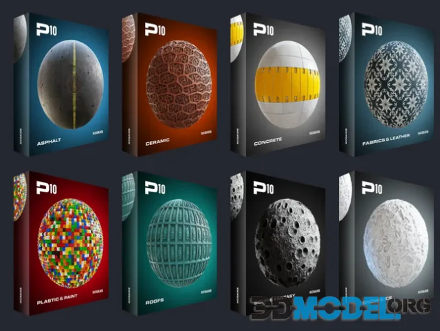 CGAxis – Physical 10 – PBR Textures Collection FULL