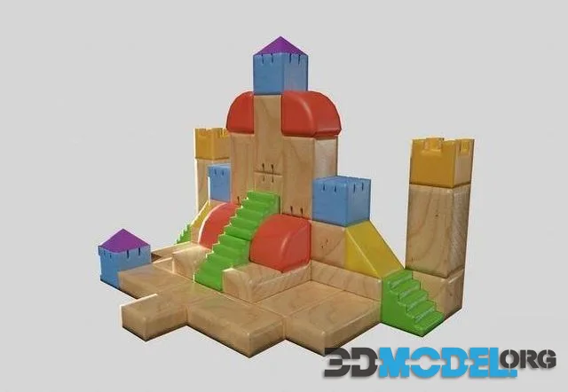 Children Toy Bricks (PBR)