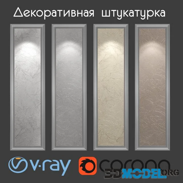 Decorative plaster with a cut paper effect