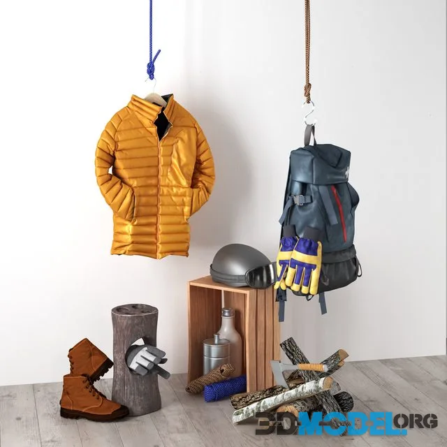Hiking kit and some firewood