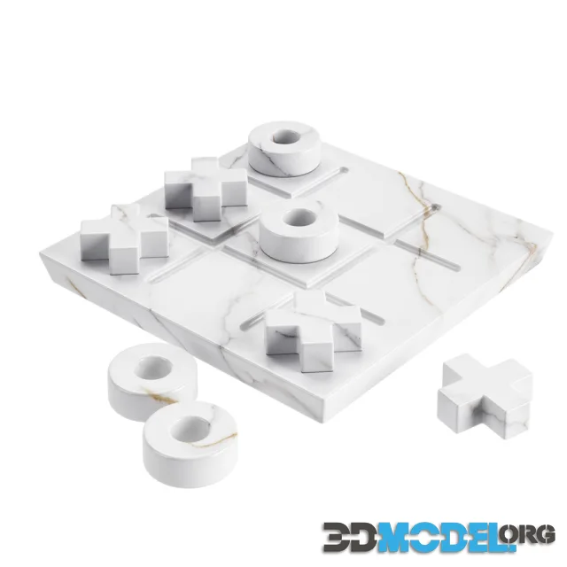 Marble Tic Tac Toe Game Set by Crate&Barrel