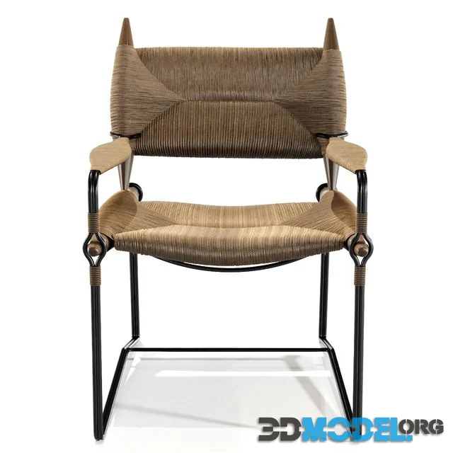 Mcguirefurniture BILL SOFIELD BATON ARM CHAIR
