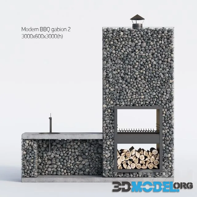 Modern barbecue from Gabion 2