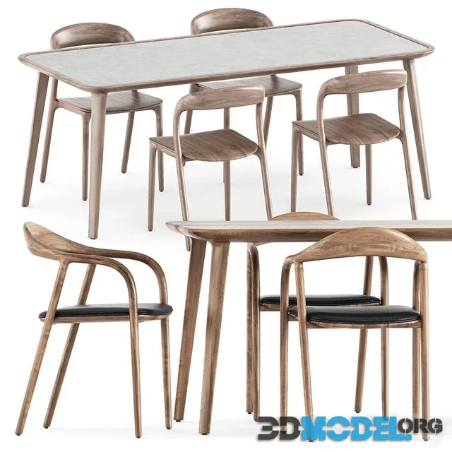 Neva chairs and Kalota table by Artisan