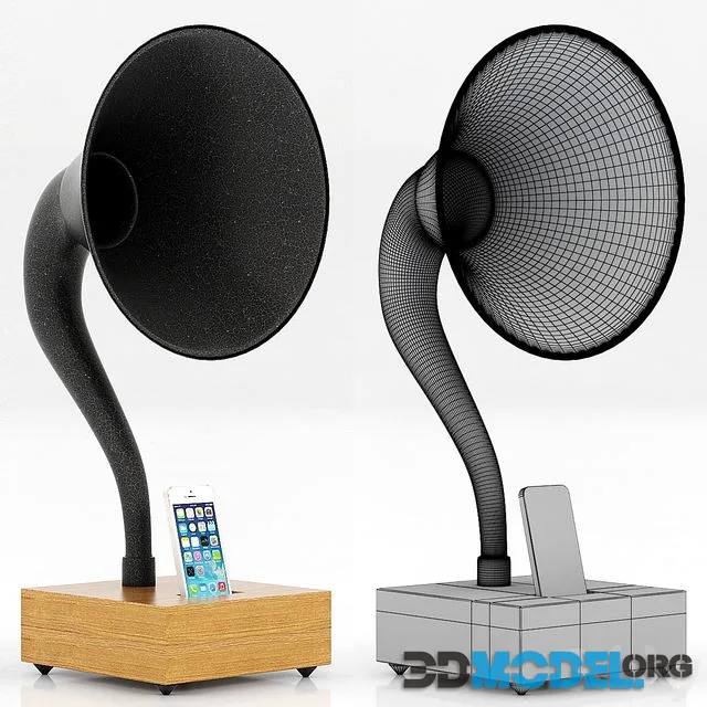 Restoration Hardware iPhone Gramophone Walnut