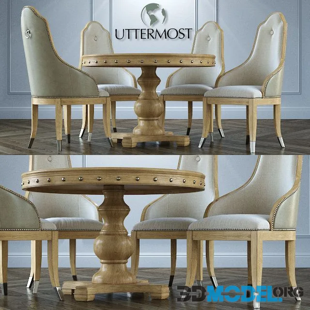 Table + chairs Uttermost Sylvana