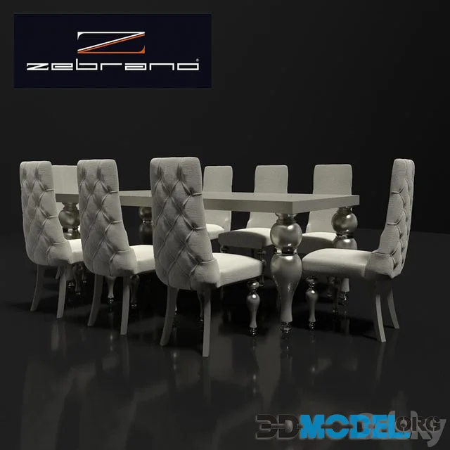 Table and chairs ZebranoCasa