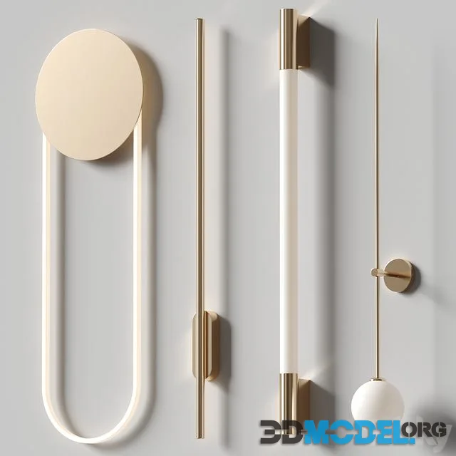 Wall lamp set 6
