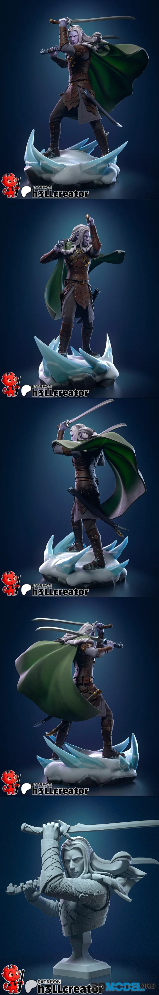 h3LL creator - Drizzt – Printable