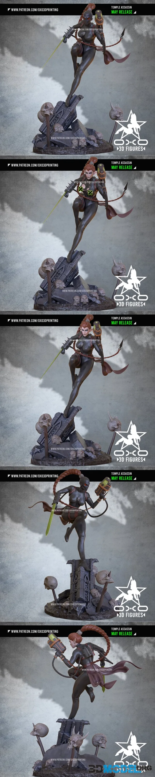 OXO3D - CuleX Temple Assassin – Printable