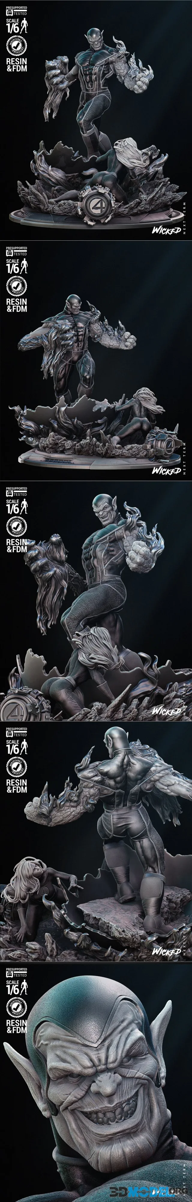 WICKED - Super Skrull Diorama – Printable