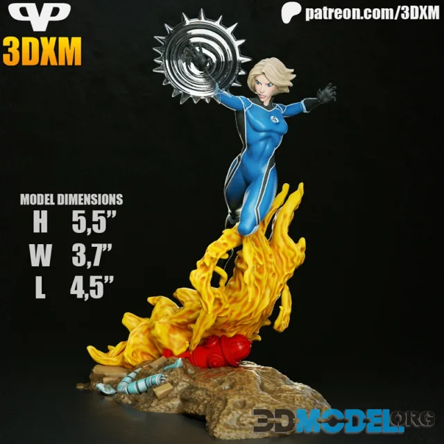 3DXM – Invisible Woman – Printable