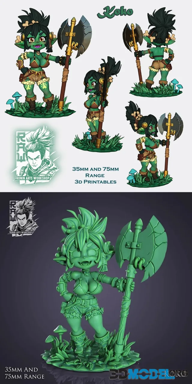 Ronin Arts Workshop - Koko – Printable