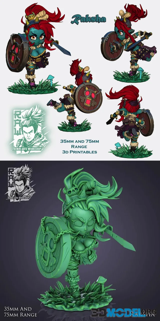 Ronin Arts Workshop - Raksha – Printable