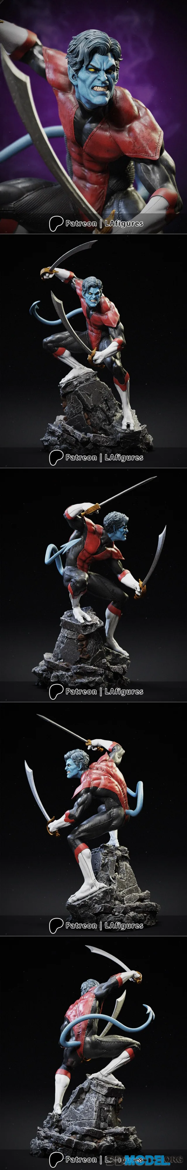 L.A. Figures - Nightcrawler - X-Men – Printable
