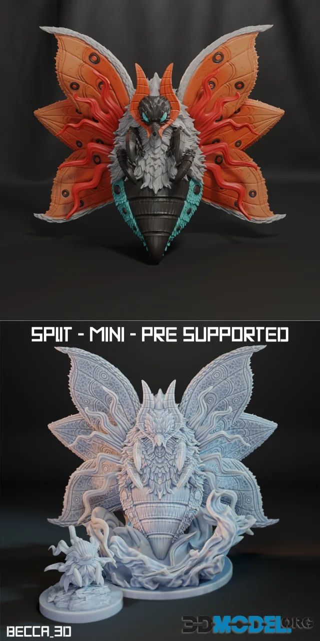 Kaijumon Fire Moth – Printable