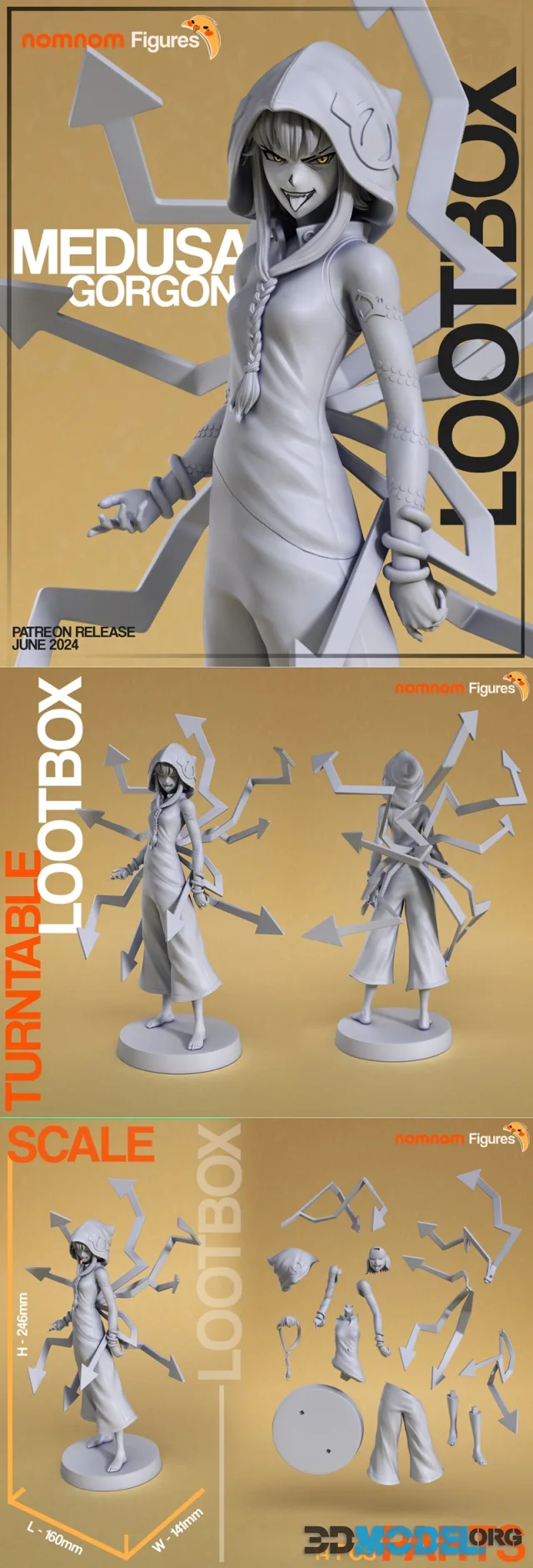 Nomnom Figures - Medusa Gorgon – Printable