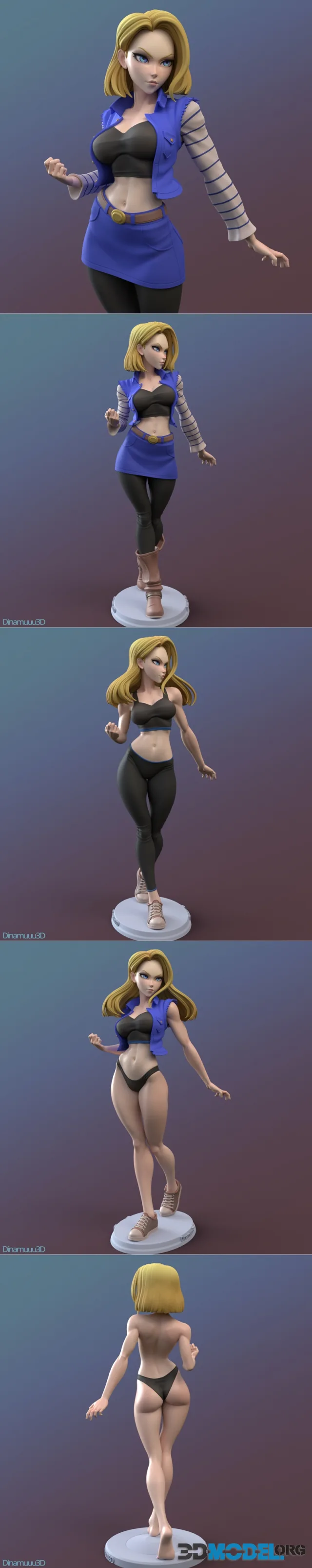 DiNamuuu3D - Android 18 – Printable