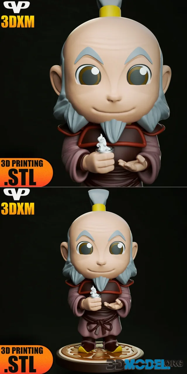 3DXM - Uncle Iroh Chibi – Printable