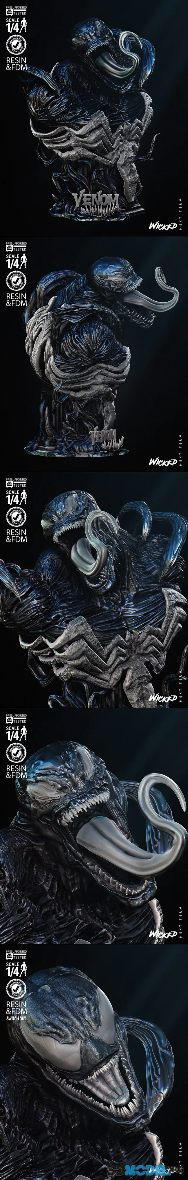 WICKED - Venom Bust Portrait – Printable