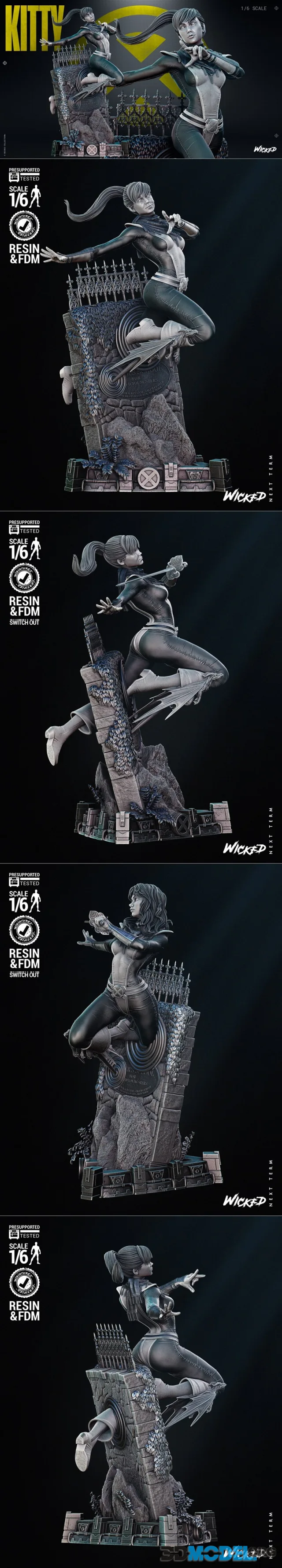 WICKED - Kitty Pride Sculpture – Printable