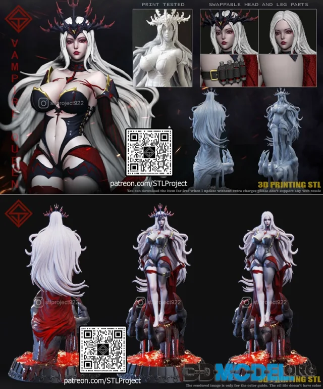 STL Project - Vampire Queen – Printable