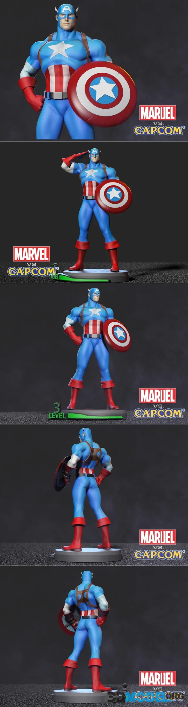 Marvel vs Capom Capitan America – Printable