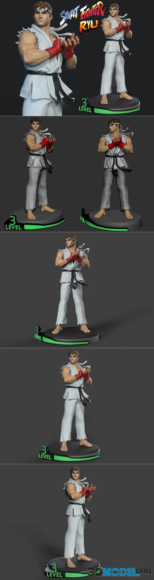 Ryu Street Fighter Alpha – Printable