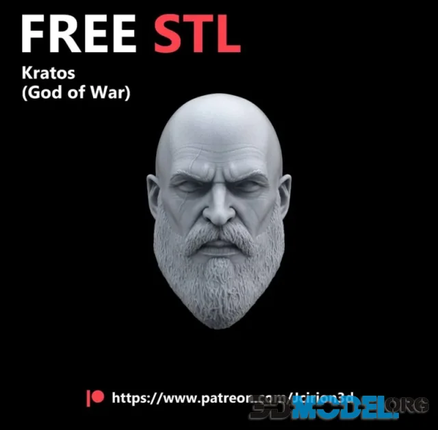 Kratos Head Marvel Legends – Printable