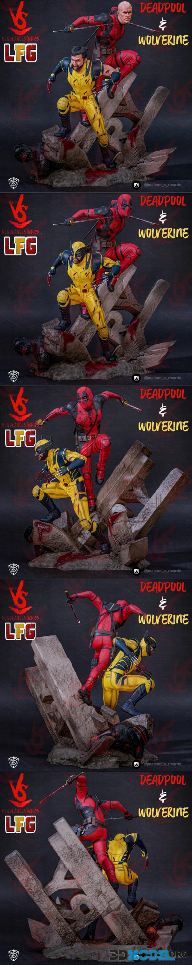 Vengeancestudios - Deadpool & Wolverine – Printable