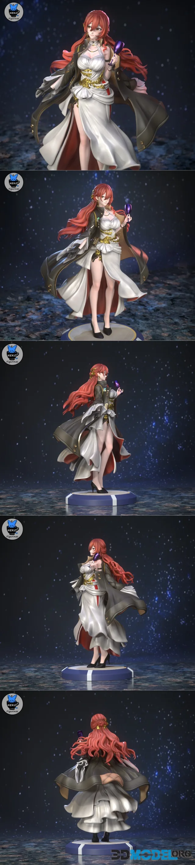 Neko Figurines - Himeko – Printable