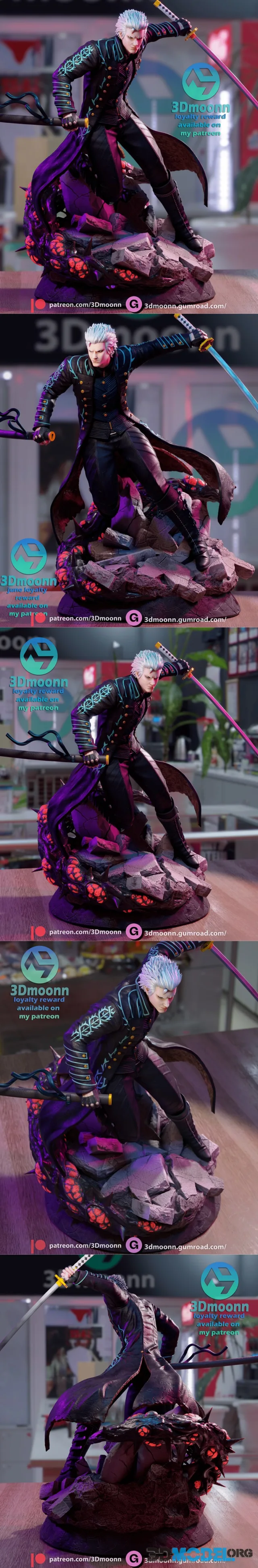 3Dmoonn - Vergil - Devil may cry 5 – Printable