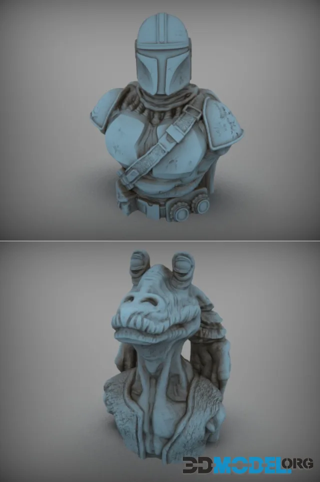 Mandalorian and Jar Jar Binks – Printable