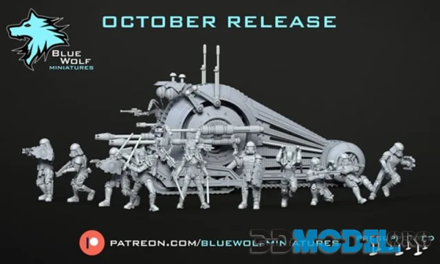Blue Wolf Miniatures October 2023 – Printable