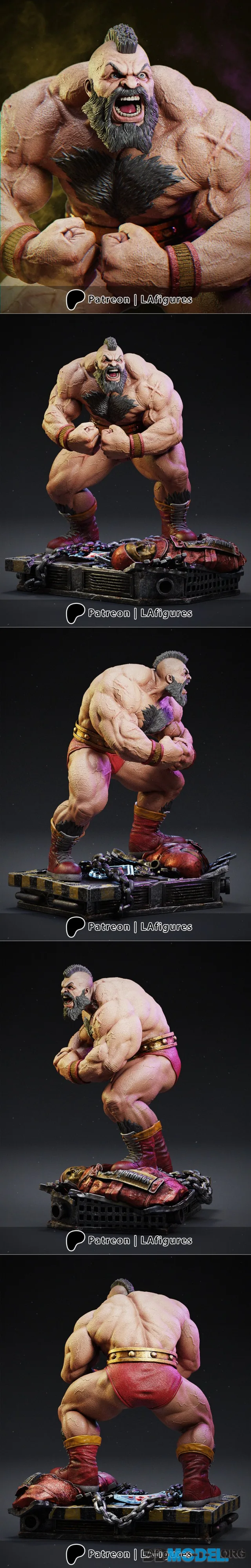 L.A. Figures - Zangief - Street Fighter – Printable
