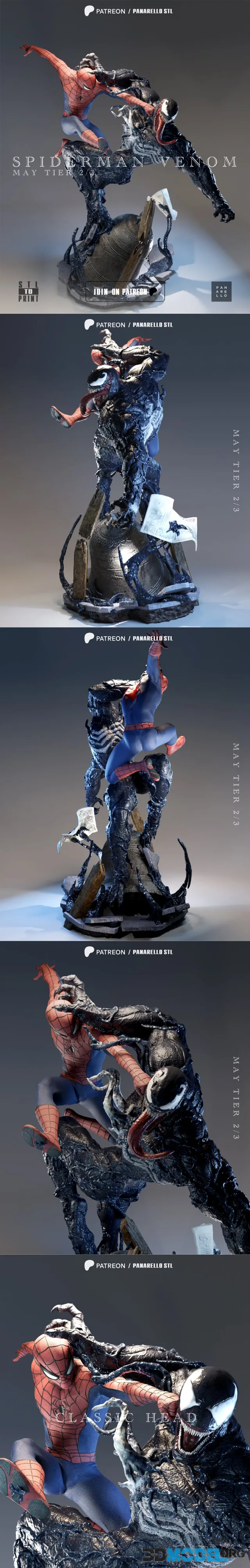 Panarello - Venom Spiderman Diorama – Printable