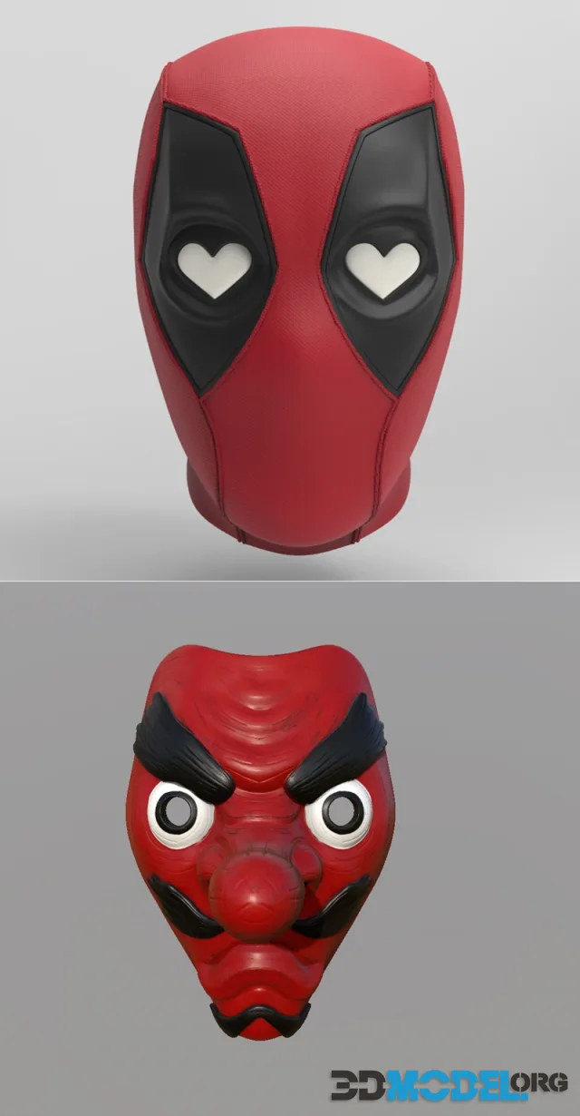 New Deadpool Mask and Urokodaki Mask Remake – Printable