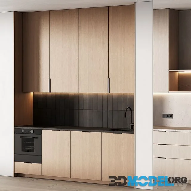 452 modern kitchen 17 mini kitchen 04 wood japandi in 2 options