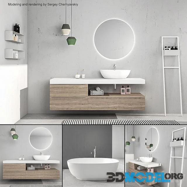 Bathroom furniture set Arcom e.Ly 4