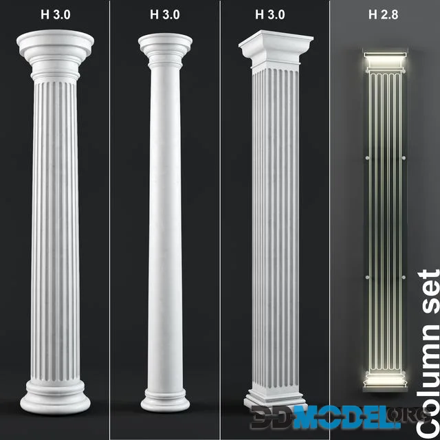Column set – Set of 4 columns