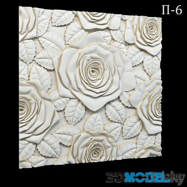 Decorative 3D panel P-6
