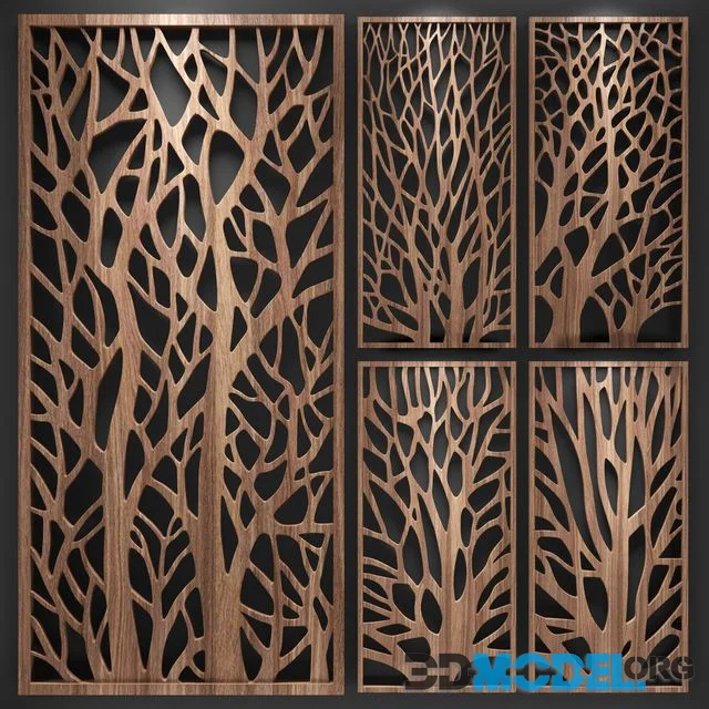 Decorative partition (wood)