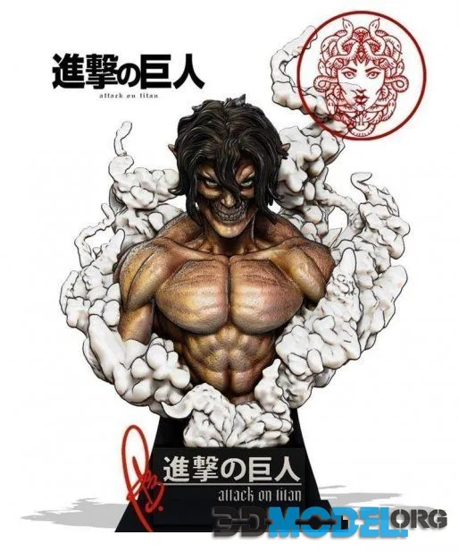 Eren Yeager Bust from Attack on Titan