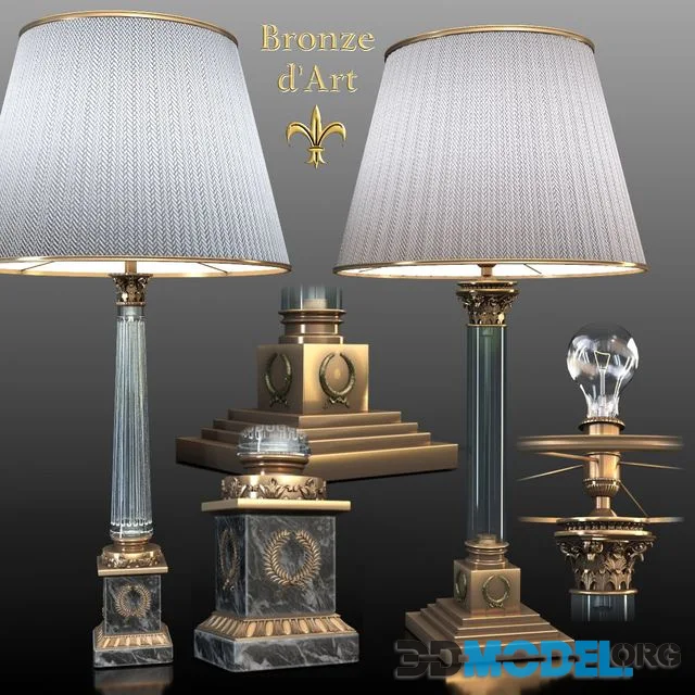 Lamps 987bis 85bis Bronze d'Art Francais