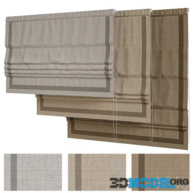Linen Roman blind