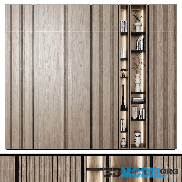 Modular wardrobes in modern style 62