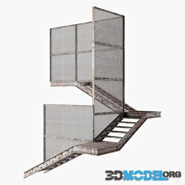 Old metal stair