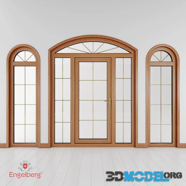 Plastic door and window with muntin bars